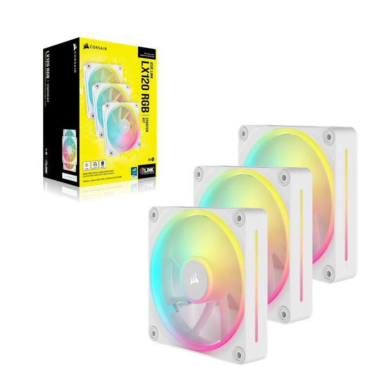 Corsair iCUE LINK LX120 RGB White Triple Fans Starter Kit CO