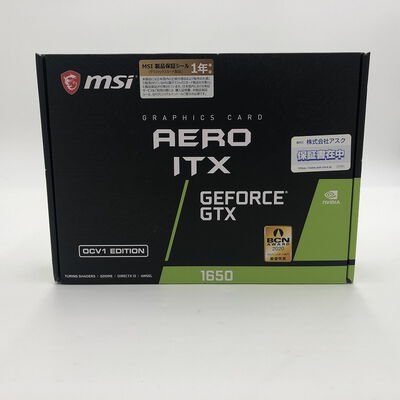 【盛岡都南店】中古  MSI GeForce GTX 1650 D6 AERO ITX 4G OCV1(GTX1650 4G ) 4580001455
