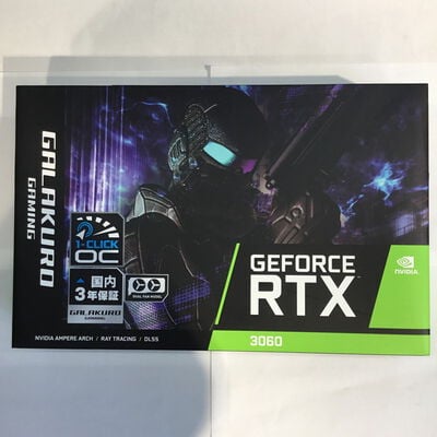 【松山環状枝松店】中古  玄人志向 GG-RTX3060-E12GB/OC/DF (RTX3060 12GB) 144779 