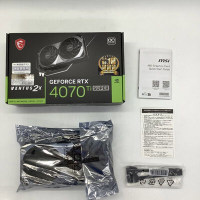【堺七道店】中古  MSI GeForce RTX 4070 Ti SUPER 16G VENTUS 2X OC(RTX4070Ti SUPER 16GB) 4660003049 