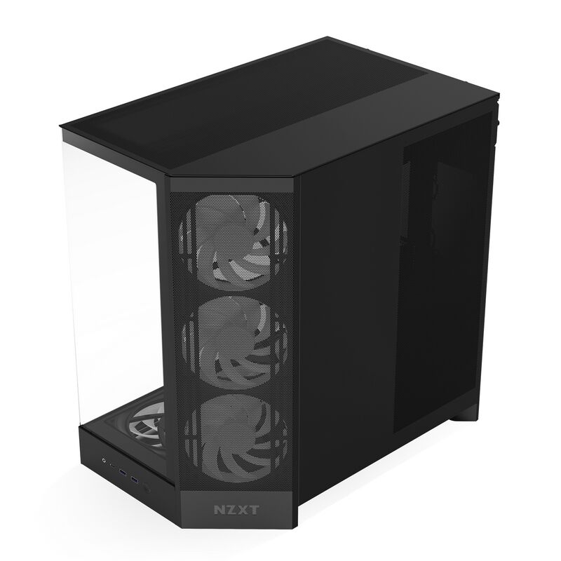 NZXT H9 FLOW RGB+ CM-H92FB-P1 (E-ATX ガラス ブラック) ｜ パソコン