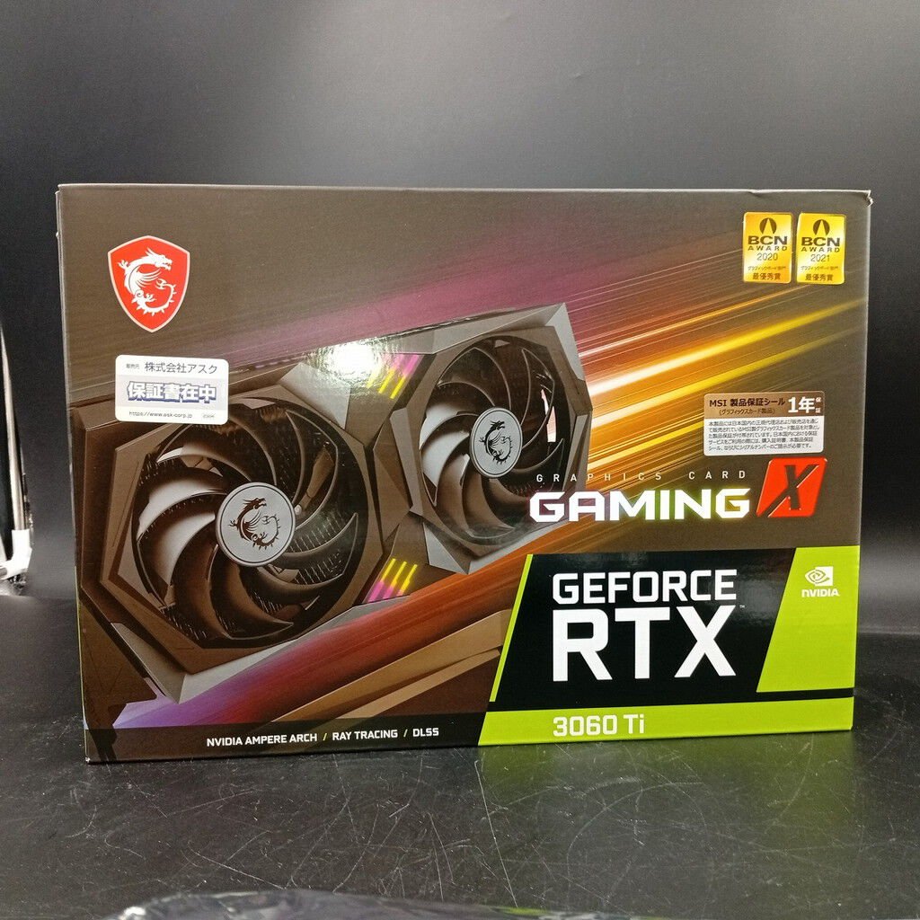中古 MSI GeForce RTX 3060ti グラフィックボード MSI 【中古】MSI製グラボ GeForce RTX 3060 Ti VENTUS 2X 8G OCV1 LHR