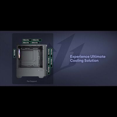 Okinos  314 ARGB (MicroATX ガラスパネル ブラック) 