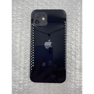 【座間相武台】中古  【SIMロック解除済み】【docomo】Apple iPhone12 6.1インチ 64GB (ブラック) MGHN3J/A 155524 