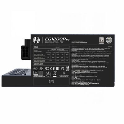 Lian-Li  EDGE Platinum V2 1200W with EDGE Hub V2 Black EG1200PBH (ATX1200W ブラック) 