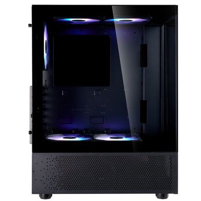 ADATA  INVADER X MINI INVADERXMINIMT-BKCWW (ATX ガラス ブラック) 