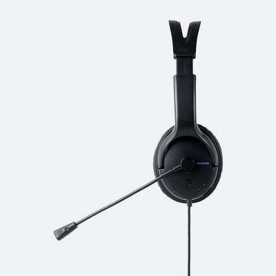 エレコム  HS-HP07STBK (指向性マイク ノイズキャンセリング 大型ヘッドセット 4極) 