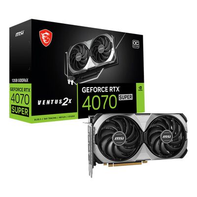 MSI  GeForce RTX 4070 SUPER 12G VENTUS 2X OC (GeForce RTX 4070 SUPER 12GB) 