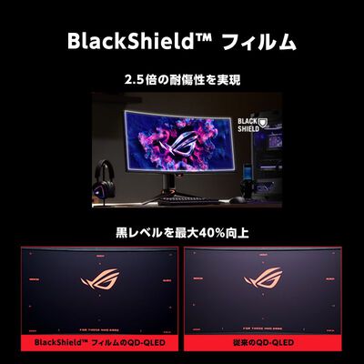 ASUS  ROG Swift OLED PG34WCDN (34インチウルトラワイド UWQHD 360Hz 湾曲 OLEDモニター) 