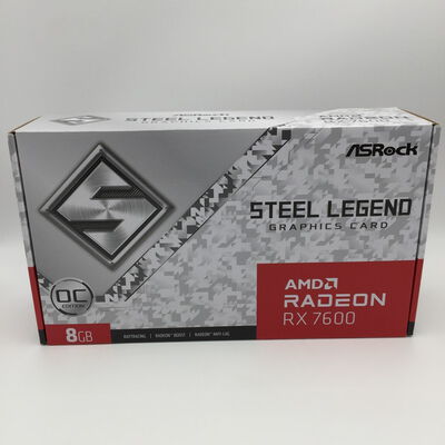 【神戸・三宮店】中古  ASRock RX7600 SL 8GO RX7600 Steel Legend 8G OC (RX7600 8G) 162751 