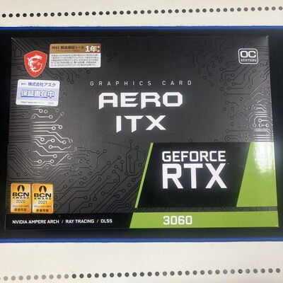 【大宮店】中古  MSI GeForce RTX 3060 AERO ITX 12G OC 1250006749 