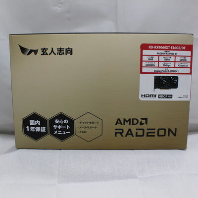 【通販センター】中古  玄人志向 RD-RX9060XT-E16GB/DF (RX9060XT 16G) 179907 