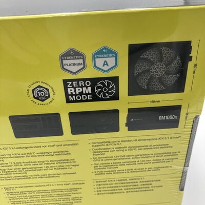 【神戸・三宮店】中古  CORSAIR CP-9020271-JP(RM1000x 2024 ATX3.1 CyG P) 3430006277 