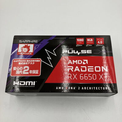 【なんば店】中古  SAPPHIRE PULSE Radeon RX 6650 XT GAMING OC 8GB GDDR6 [PCIExp 8GB] 3280023804 