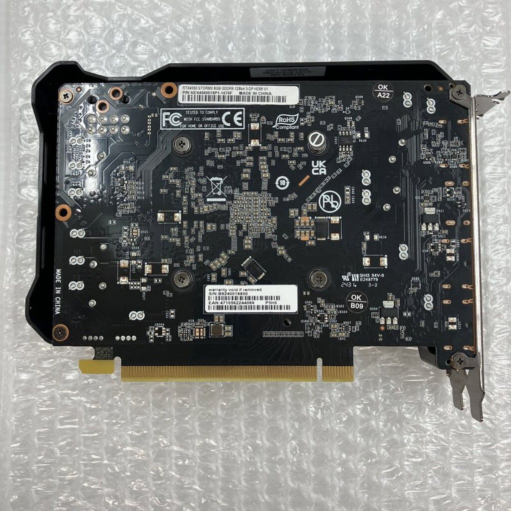 中古 Palit NE64060019P1-1070F(RTX4060 StormX 8G) 175584 （278908