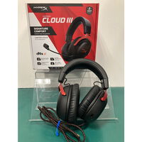 中古  HyperX　ゲーミングヘッドセット Cloud III ブラック/レッド 4760000686 