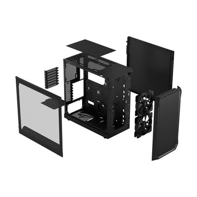 Fractal Design  Focus 2 Black TG Clear Tint FD-C-FOC2A-01 (ATX ガラス ブラック) 