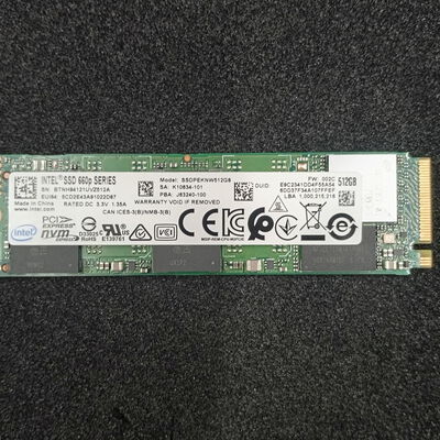 【大須店】中古  Intel SSDPEKNW512G8（M.2 2280 512GB） 181085 