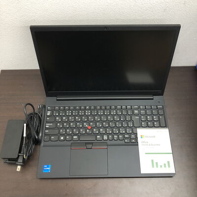 【福山ココローズ店】中古  LENOVO E15 Gen2 MSO 指紋認証あり (Intel Core i5 1135G7 2.4GHz/8GB/SSD256GB/-/オンボード/15.6/1920x1080/GbE/Wi-Fi/WEBCAM/W11P/Microsoft Office Home and Business 2024) 188559 