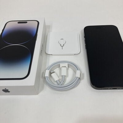 【神戸・三宮店】中古  【docomo版SIMフリー】Apple iPhone14 Pro 6.1インチ 128GB (スペースブラック) MPXU3J/A 154990 