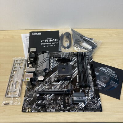 【博多店】中古  ASUS PRIME B550M-A(WI-FI) (B550 AM4 mATX DDR4) 142904 