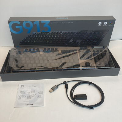 【京都店】中古  ﾛｼﾞｸｰﾙ G913-CK (無線 RGB ﾒｶﾆｶﾙ ｹﾞｰﾐﾝｸﾞｷｰﾎﾞｰﾄﾞ) 183929 
