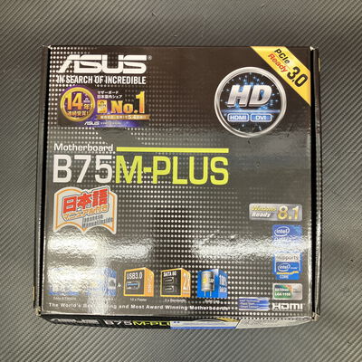 【富士青葉店】中古  ASUS B75M-PLUS (B75 1155 mATX DDR3) 126974 