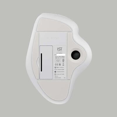 エレコム  M-IT10BRWH (Bluetooth5.0トラックボール  IST 5ボタン 人工ルビーモデル ホワイト) 