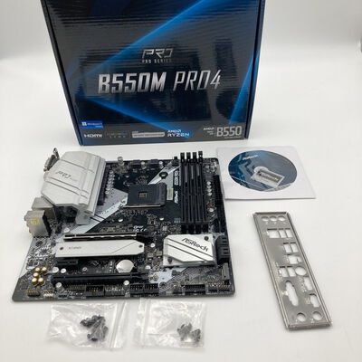 【神戸・三宮店】中古  ASRock B550M Pro4 (B550 AM4 mATX DDR4) 142938 