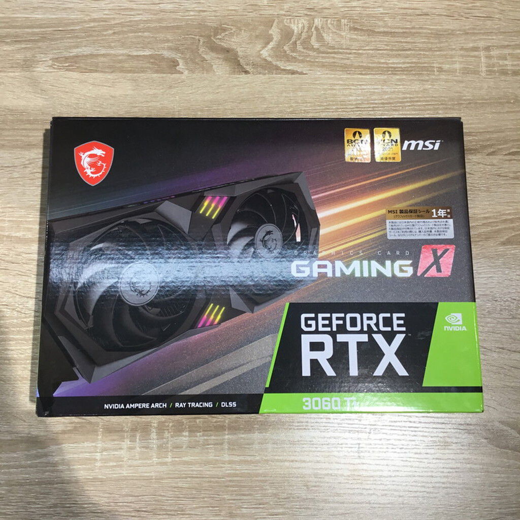 【動作良好】GEFORCE RTX 3060ti 8GB 中古 中古 MSI GeForce RTX 3060Ti GAMING X 8G LHR(8GB PCI-E) 4560001668