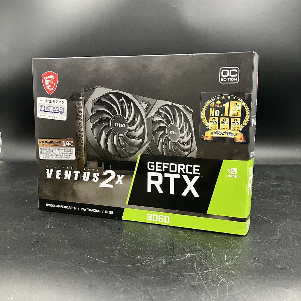 中古 MSI GeForce RTX 3060 VENTUS 2X 12G OC (RTX3060 12GB) 144777