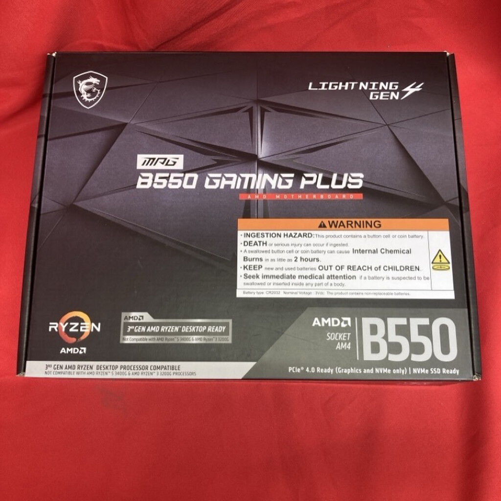 中古 MSI MPG B550 GAMING PLUS (B550 AM4 ATX DDR4) 142929 （351226