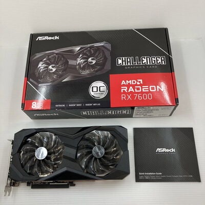 【秋葉原本店】中古  ASRock RX7600 CL 8GO RX7600 Challenger 8G OC (RX7600 8G) 162749 
