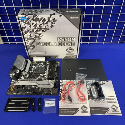 【横浜駅前店】中古  ASRock B550M Steel Legend (B550 AM4 mATX DDR4) 142939 