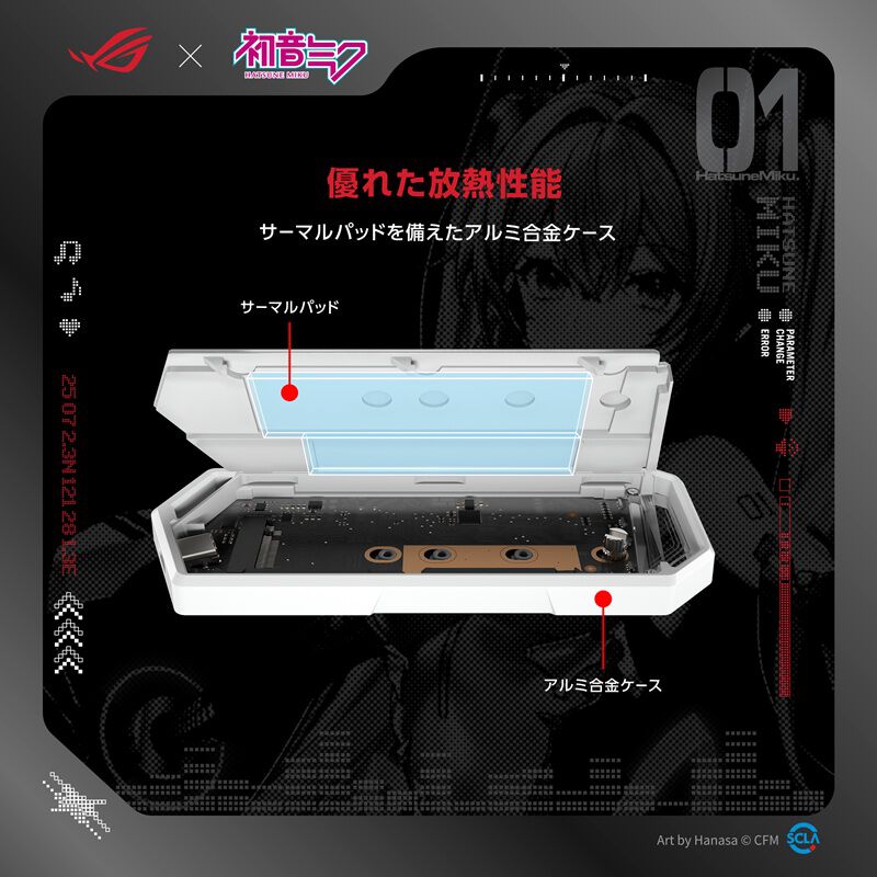 ASUS ROG Strix Arion Hatsune Miku Edition (ESD-S1C/WHT/G/AS//MIKU