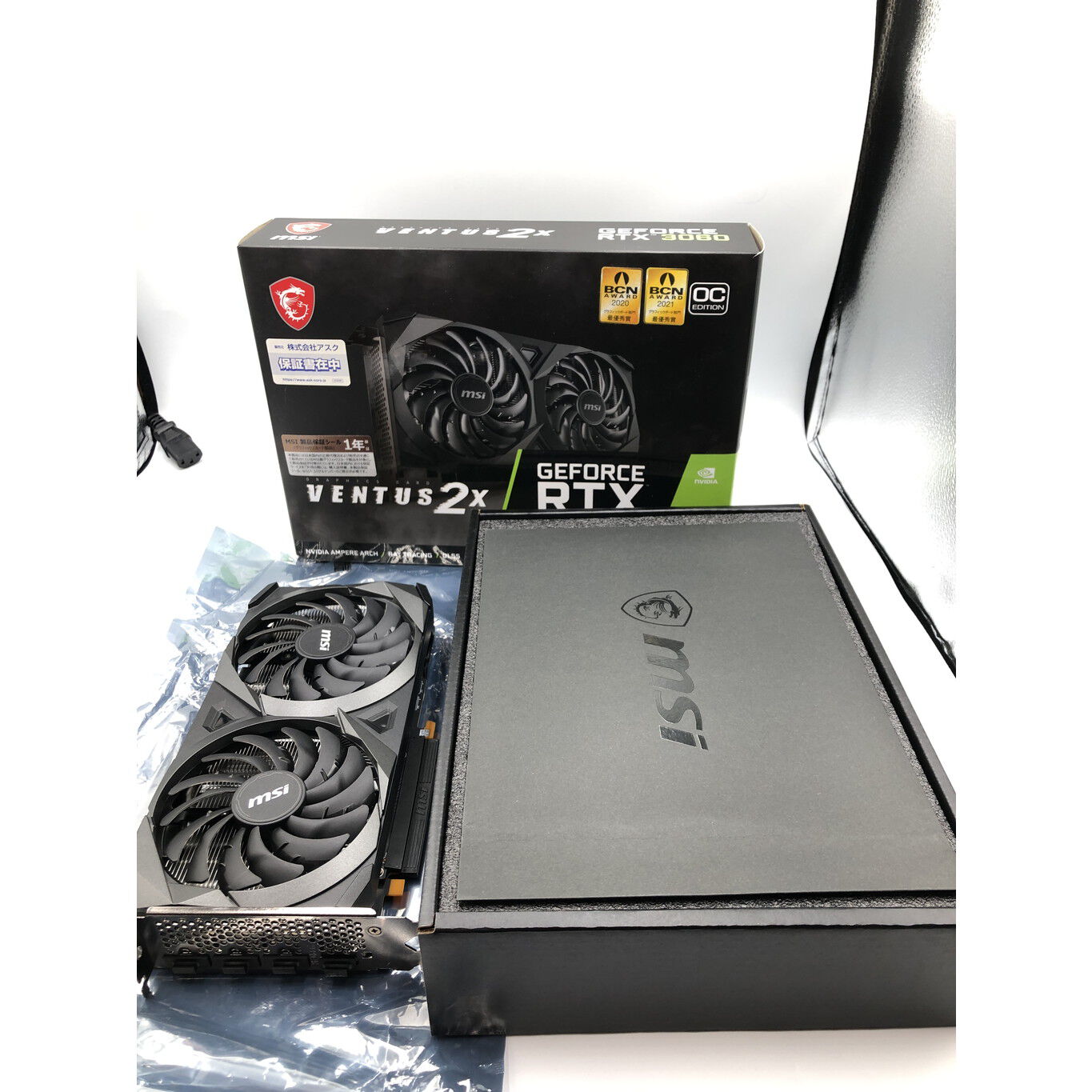 MSI GeForce RTX 3060 VENTUS 2X 中古 MSI GeForce RTX 3060 VENTUS 2X 12G OC グラフィックボード、ビデオ