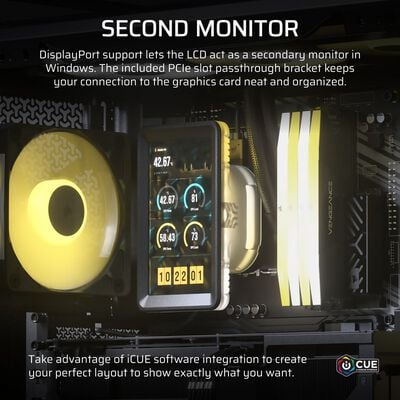 Corsair  iCUE LINK 5" LCD Screen Module Black CW-9061043-WW (ブラック) 
