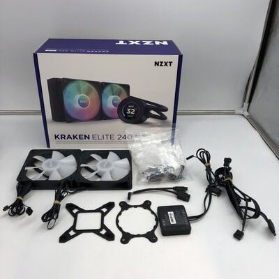 【福井日之出店】中古  NZXT RL-KR24E-B1(KRAKEN Elite RGB 240 BK 水) 5200001252 
