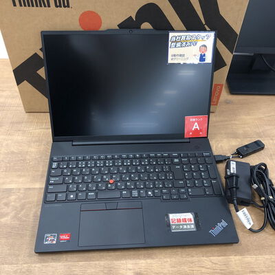 【宮崎恒久店】中古  Lenovo ThinkPad E16 Gen 2 AMD (AMD Ryzen5 7535U 2.9GHz/16GB/SSD256GB/-/オンボード/16/1920x1200/Wi-Fi/WEBCAM/W11P64) 176149 