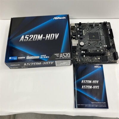 【仙台店】中古  ASRock A520M-HDV (A520 AM4 mATX DDR4) 143667 