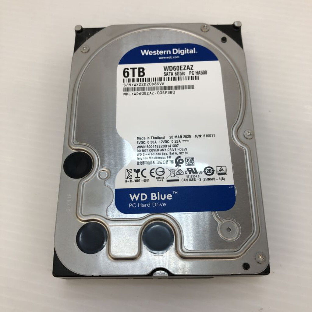 中古 各社 3.5インチ HDD 6TB SATA （デスクトップ用） 126867