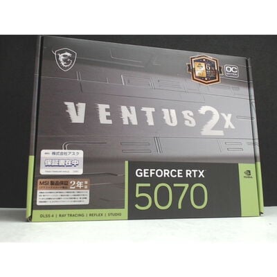 【前橋ｲﾝﾀｰｱｶﾏﾙ店】中古  MSI GeForce RTX5070 12G VENTUS 2X OC(RTX5070 12GB) 4540001821 