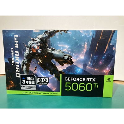【富山本郷店】中古  玄人志向 GG-RTX5060Ti-E8GB/OC/DF (RTX5060Ti 8G) 178255 
