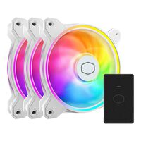 CoolerMaster  MasterFan MF120 Halo2 3in1 White Edition MFL-B2DW-213P2-R2 (3個パック) 