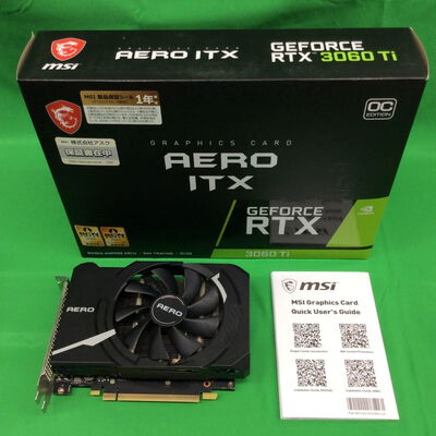 【川崎店】中古  MSI GeForce RTX 3060 Ti AERO ITX 8G OC LHR(RTX3060Ti 8GB) 3170007474 
