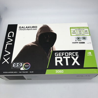 【宇都宮鶴田店】中古  玄人志向 GK-RTX3060-E12GB/OC/WHITE (RTX3060 12GB) 144780 