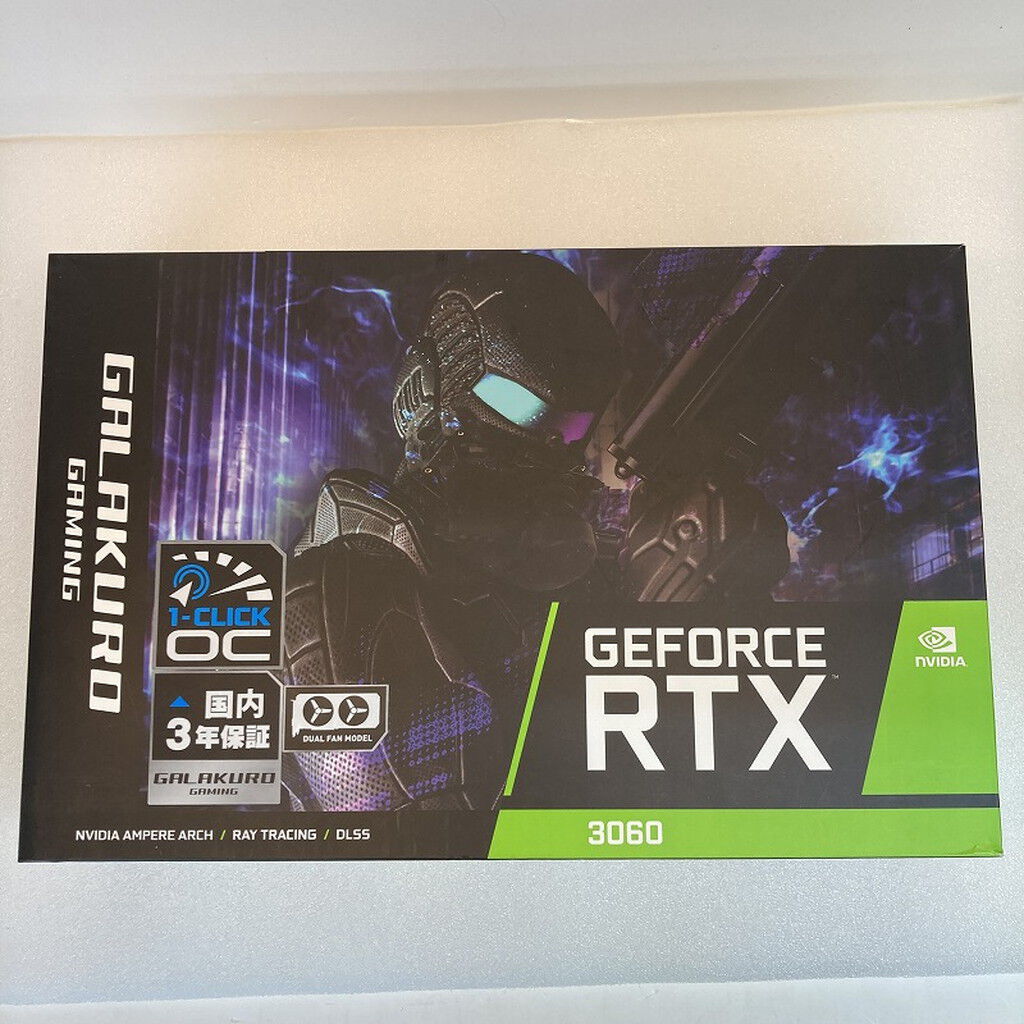 中古 玄人志向 GG-RTX3060-E12GB/OC/DF (RTX3060 12GB) 144779