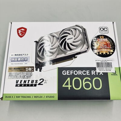 【熊本浜線店】中古  MSI GeForce RTX 4060 VENTUS 2X WHITE 8G OC (RTX4060 8GB) 188919 