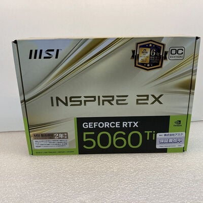 【京都店】中古  MSI GeForce RTX 5060 Ti 16G INSPIRE 2X OC (RTX5060Ti 16GB) 3180006647 