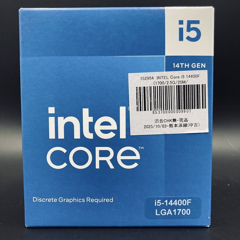 【未使用品】intel core i5 14400f Amazon.co.jp: 【Amazon.co.jp限定】Intel CPU Corei5 14400 第